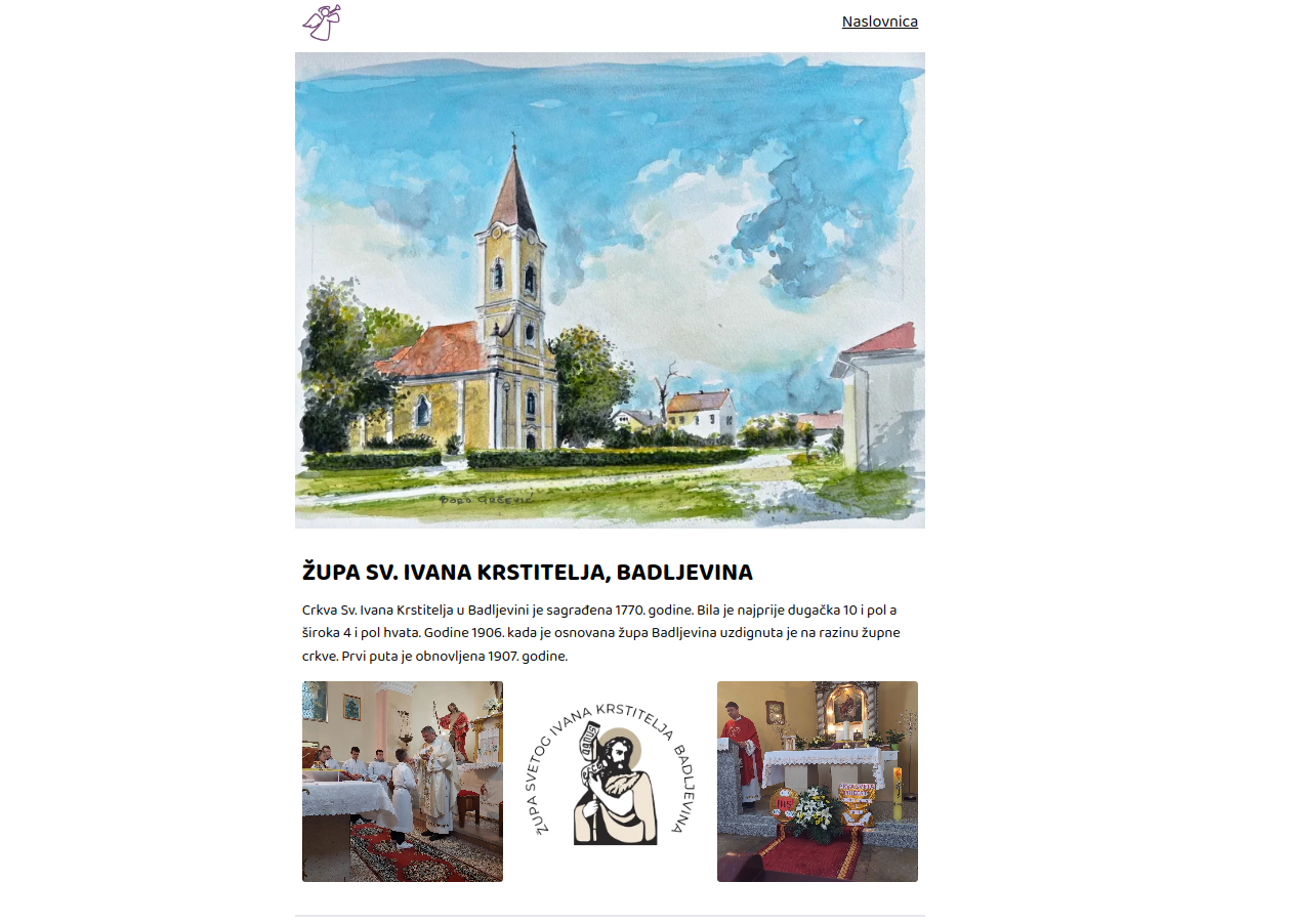 Snimka zaslona projekta